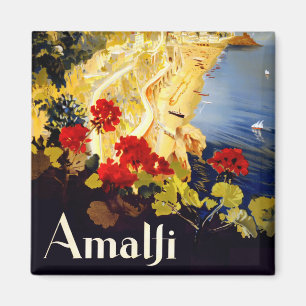 Imán Amalfi Italia Viaje vintage