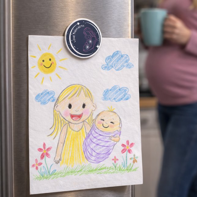 Imán Amalos a Ambos Pro-Vida Inspiradora Madre Bebe (Subido por el creador)