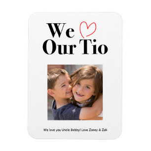 Imán Amamos Nuestro Magnet De Fotografía De Tío Keepsak