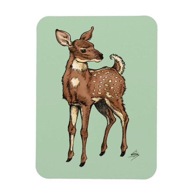 Imán Amanecer con fondo de menta (Vertical)