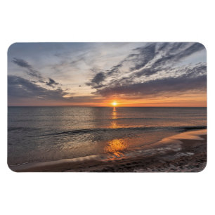Imán Amanecer de primavera en el lago Michigan
