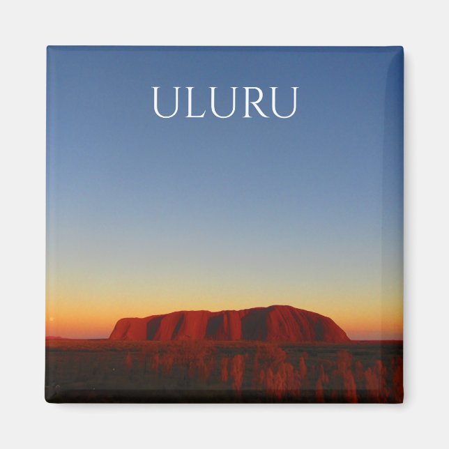 Imán amanecer de uluru (Frente)