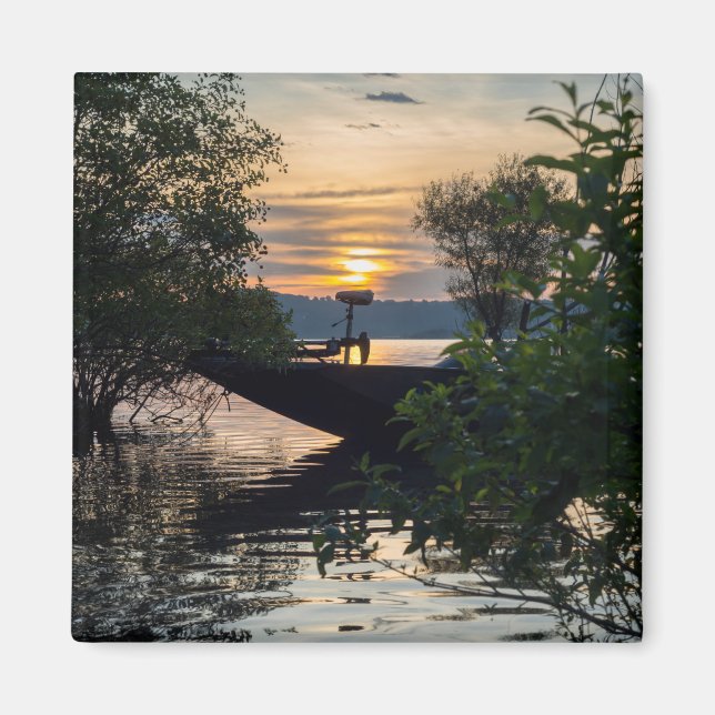 Imán Amanecer del barco pesquero (Frente)