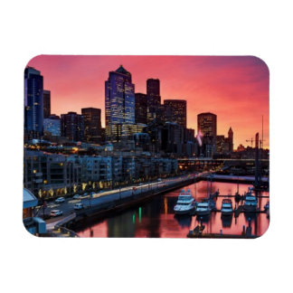 Imán Amanecer en el muelle 66 mirando hacia abajo en el