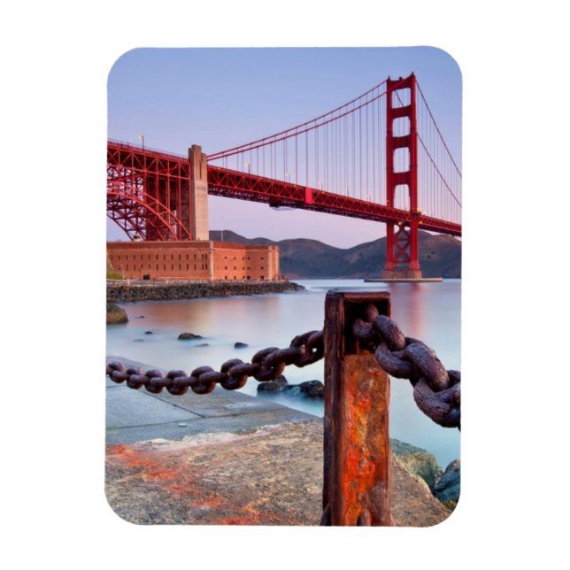 Imán Amanecer En Fort Point (Vertical)