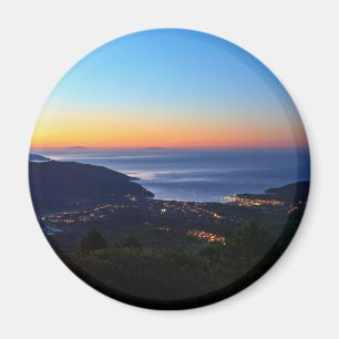 Imán amanecer en la isla de Elba