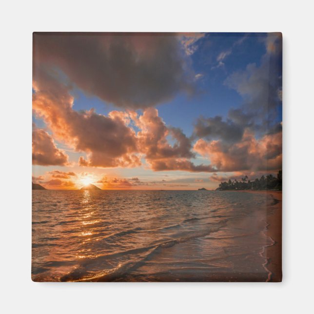 Imán Amanecer En La Isla De Mokulua (Frente)