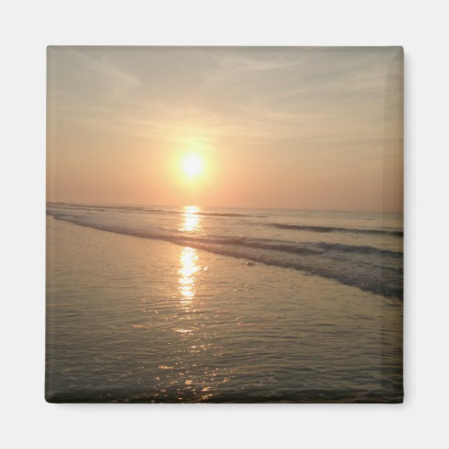 Imán Amanecer en la playa de Folly (Frente)