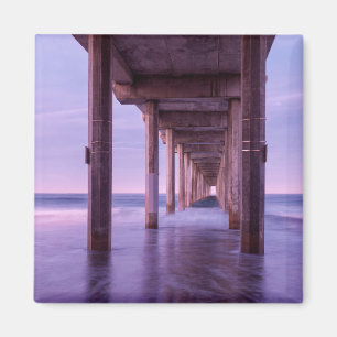 Imán Amanecer morado en el muelle Scripps
