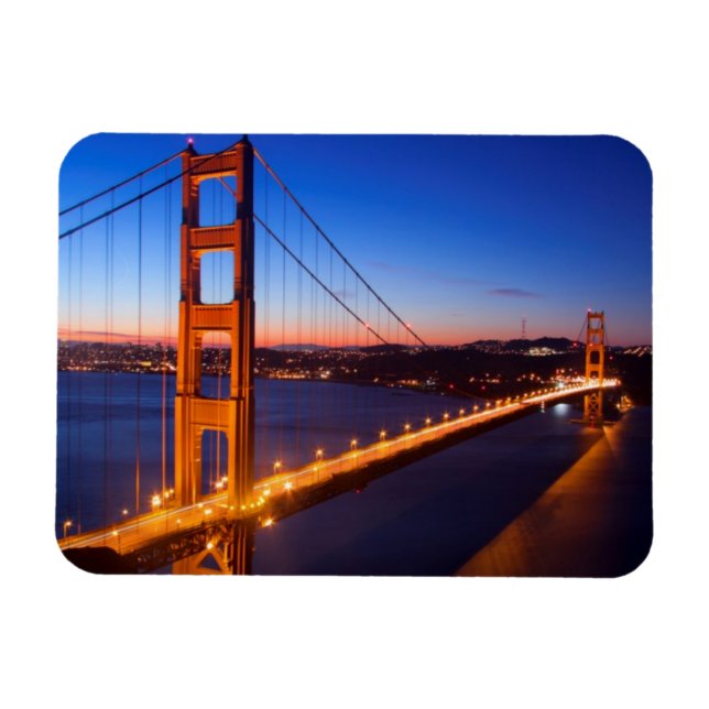 Imán Amanecer por San Francisco y el puente Golden Gate (Horizontal)