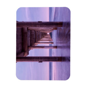 Imán Amanecer Púrpura En El Muelle De Scripps