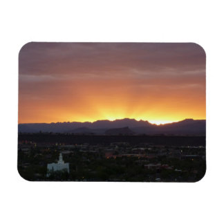 Imán Amanecer sobre el paisaje de St. George Utah