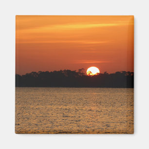 Imán Amanecer sobre la bahía de Perdido