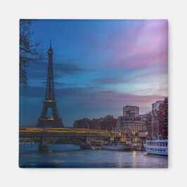 Imán Amanecer sobre la torre Eiffel - París, Francia, E