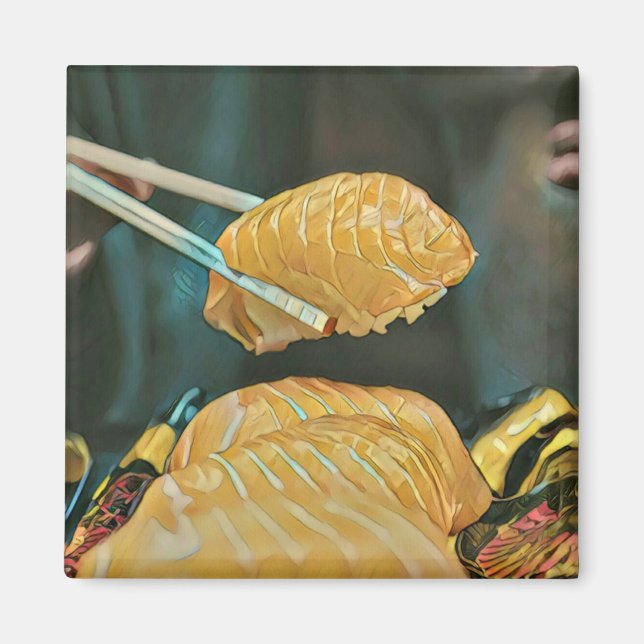 Imán Amante asiático del sushi (Frente)