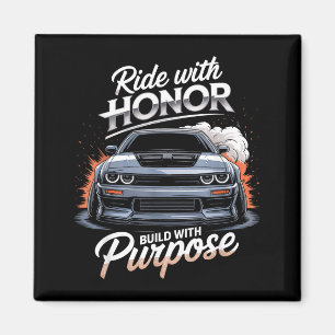 Imán Amante de autos con honor 