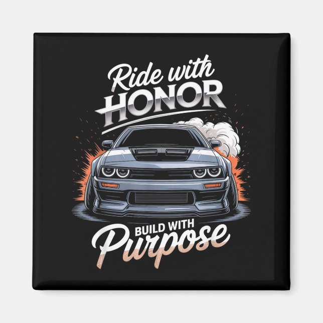 Imán Amante de autos con honor  (Frente)