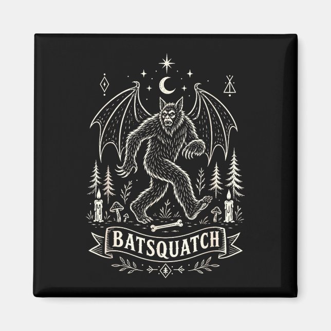 Imán Amante de Bigfoot sasquatch criptozoología espeluz (Frente)
