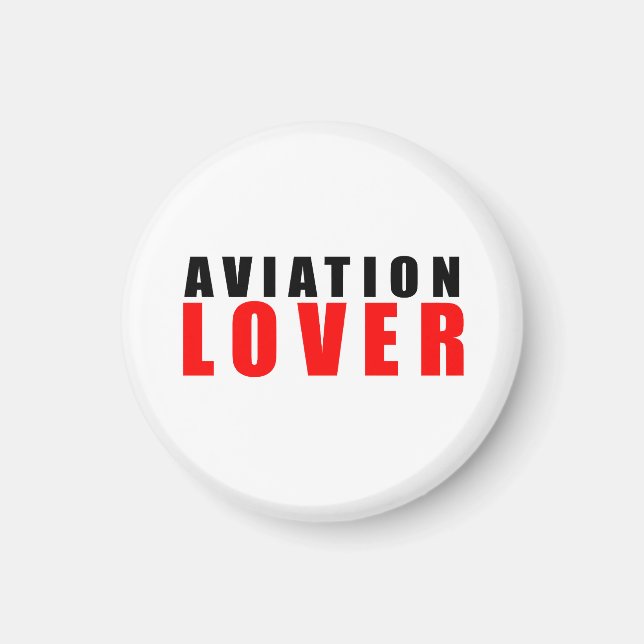 Imán Amante de la aviación (Frente)