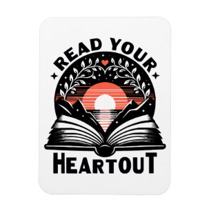 Imán Amante de la lectura Lee tu corazón Libro Nerd