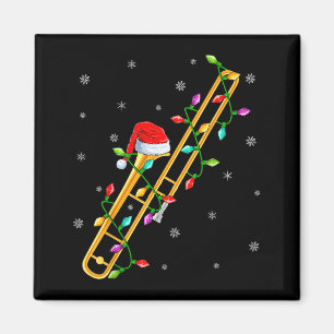 Imán Amante de la música de trombón Luces de Navidad Sa