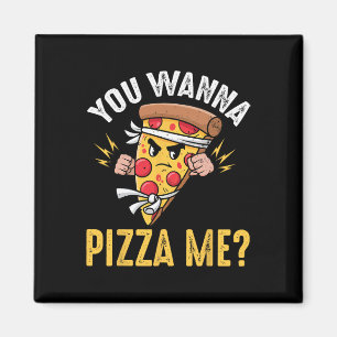 Imán Amante de la Pizza - ¿Quieres Pizza Me Ninja Karat
