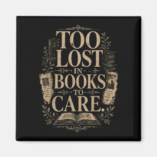 Imán Amante de libros vintage de academia oscura