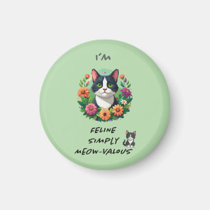 Imán Amante de los gatos FeLINE Simplemente MEOW-VA-LOS