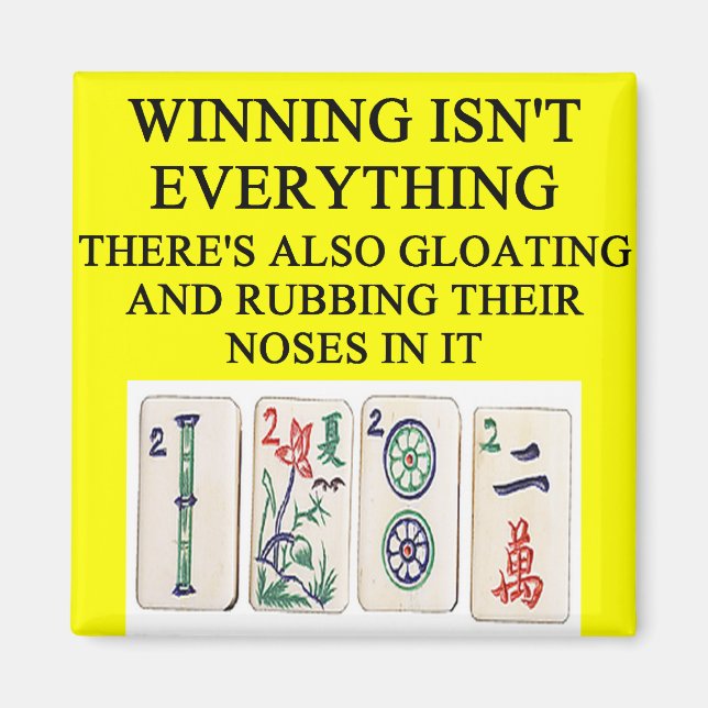 Imán amante de MAHJONG (Frente)