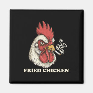 Imán Amante de Pollo Frito y Marihuana