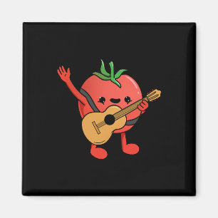 Imán Amante de Tomate Tocando Guitarra Tomate