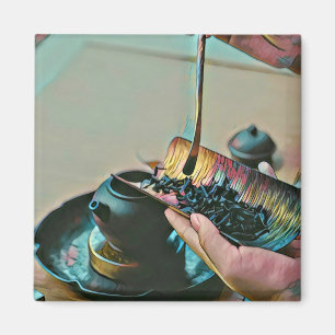 Imán amante del arte en Japón