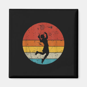 Imán Amante del bádminton retro