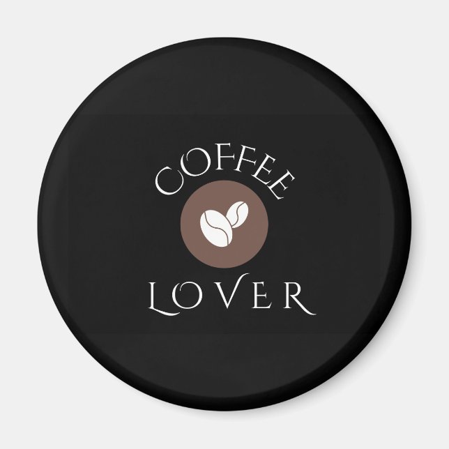 Imán Amante del Café, Hogar, Oficina y Regalos (Frente)
