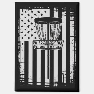 Imán Amante del deporte de golf de disco USA bandera