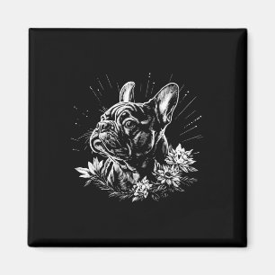 Imán Amante del Estilo de Tatuaje Bulldog Francés Perro