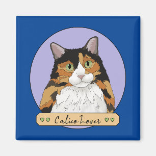 Imán Amante del gato calico