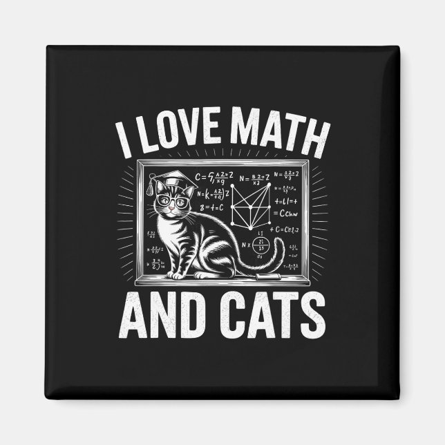 Imán Amante del gato de las matemáticas Profesor de mat (Frente)
