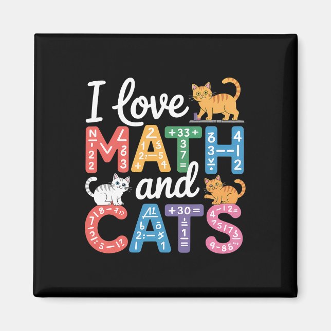 Imán Amante del gato de las matemáticas Profesor de mat (Frente)