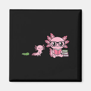 Imán Amante del libro de axolotl de Readsolotl divertid
