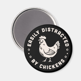 Imán Amante del pollo cita que se distrae fácilmente de