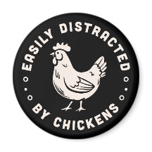 Amante del pollo cita que se distrae fácilmente de