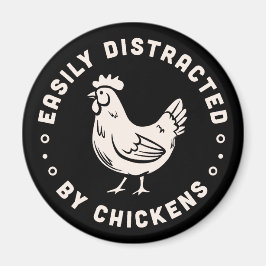 Imán Amante del pollo cita que se distrae fácilmente de