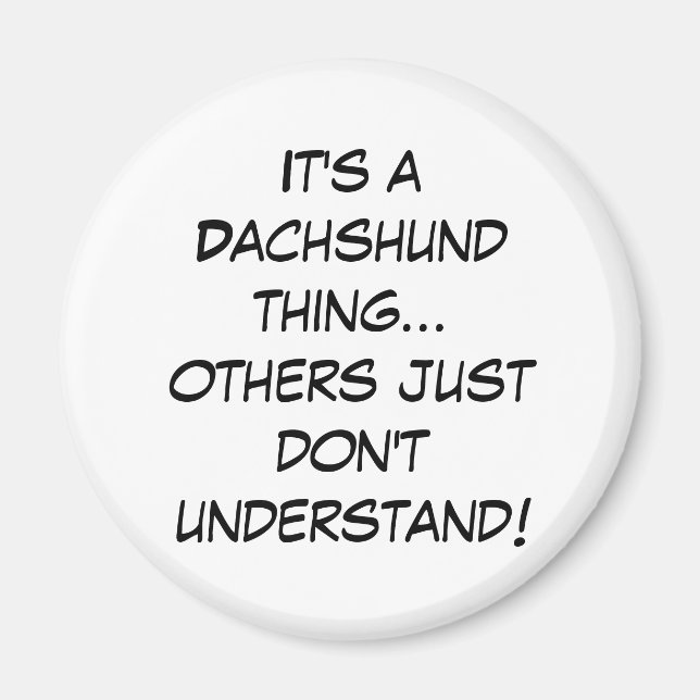 Imán Amantes de Dachshund en Chicagoland (Frente)