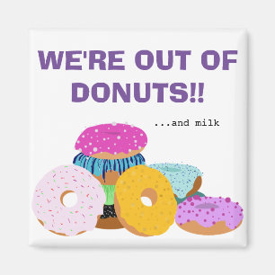 Imán Amantes de Donut divertidos y recordatorio de la l