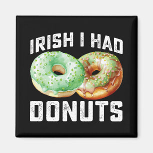Imán Amantes de Donuts Irlandeses Divertido Día de San 