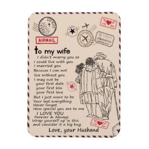 Imán Amantes de esposas   Para mi esposa te amo, ama a 