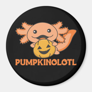 Imán Amantes de la calabaza Axolotl adoran a los animal