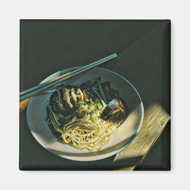 Imán Amantes de la comida japonesa (Frente)