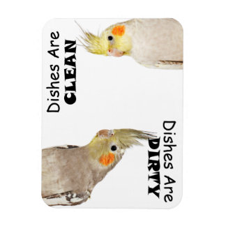 Imán Amantes de las Aves - Cockatiel - Sucio Repertorio